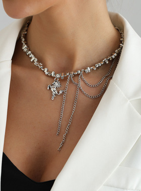 欧美跨境饰品碎银不规则CCB串珠