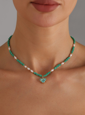 欧美跨境饰品玻璃水晶珍珠爱心