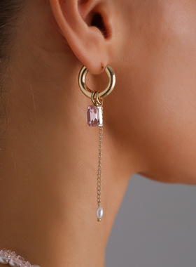 欧美跨境饰品水晶串珠宝石方块