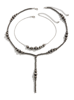 欧美跨境复古叠戴西部风串珠项链