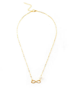 欧美跨境饰品 个性创意百搭choker锁骨链 8字珍珠项链女配饰