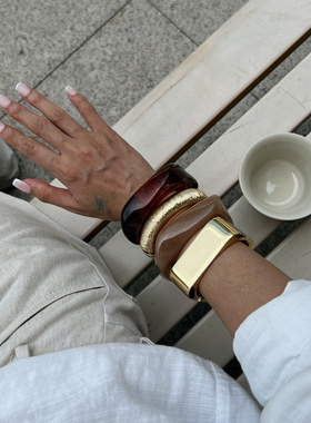 欧美跨境手饰品个性ins光面多边