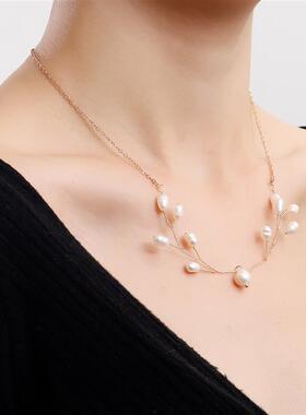 欧美跨境饰品简约手工编织树枝