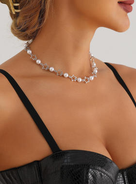 欧美跨境饰品辣妹轻奢镂空五角星