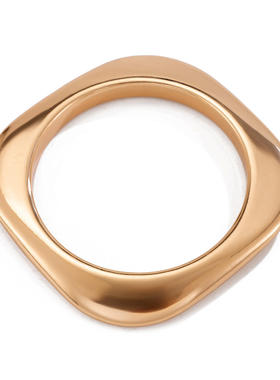 欧美跨境夸张金属质感弹簧光面几何手镯简约未来风手饰品奢华首饰