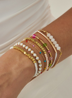 欧美跨境饰波西米亚风彩色米珠手