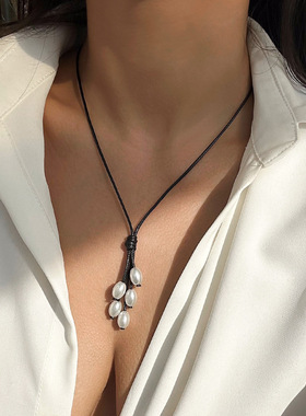 欧美跨境饰品民族风简约蜡线流苏