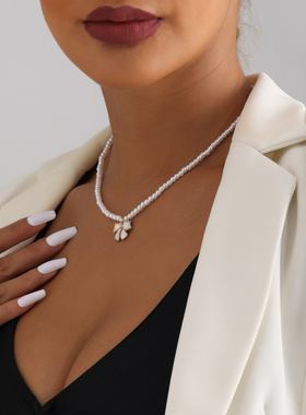 欧美跨境饰品法式小众柔美蝴蝶结