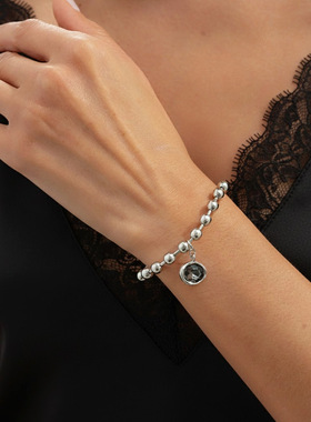 欧美跨境饰品甜酷个性串珠几何项