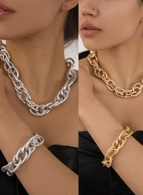 欧美跨境饰品街头嘻哈潮色拼接