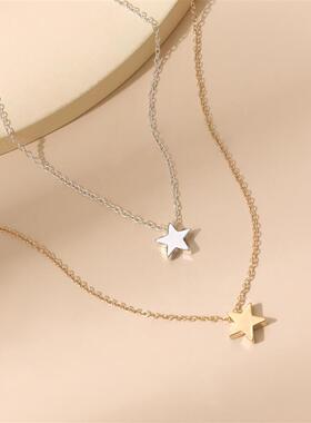 欧美跨境简约项链时尚加厚星星