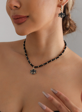 欧美跨境饰品暗黑少女系精致镶钻