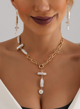 欧美跨境饰品百搭高级感异形