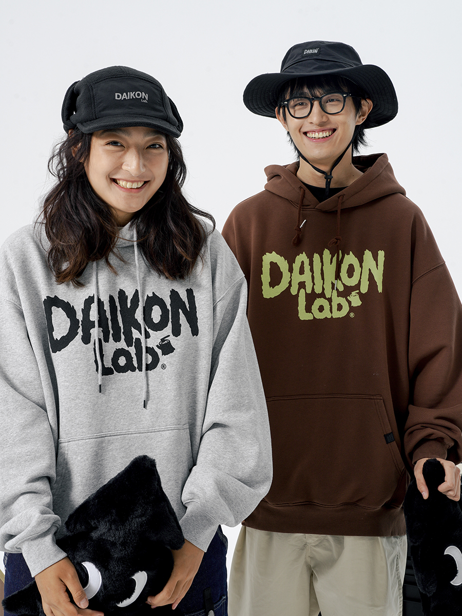 DAIKON Lab 22AW Heavy Hoodie山系休闲重磅温暖加厚廓形连帽卫衣 - 图0