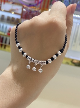 星禧银饰纯银弯管项链99足银福音管简约风百搭送朋友闺蜜生日礼物