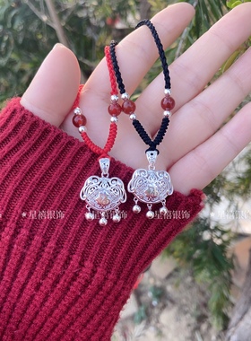 平安锁星禧银饰纯银旋转女生宝宝