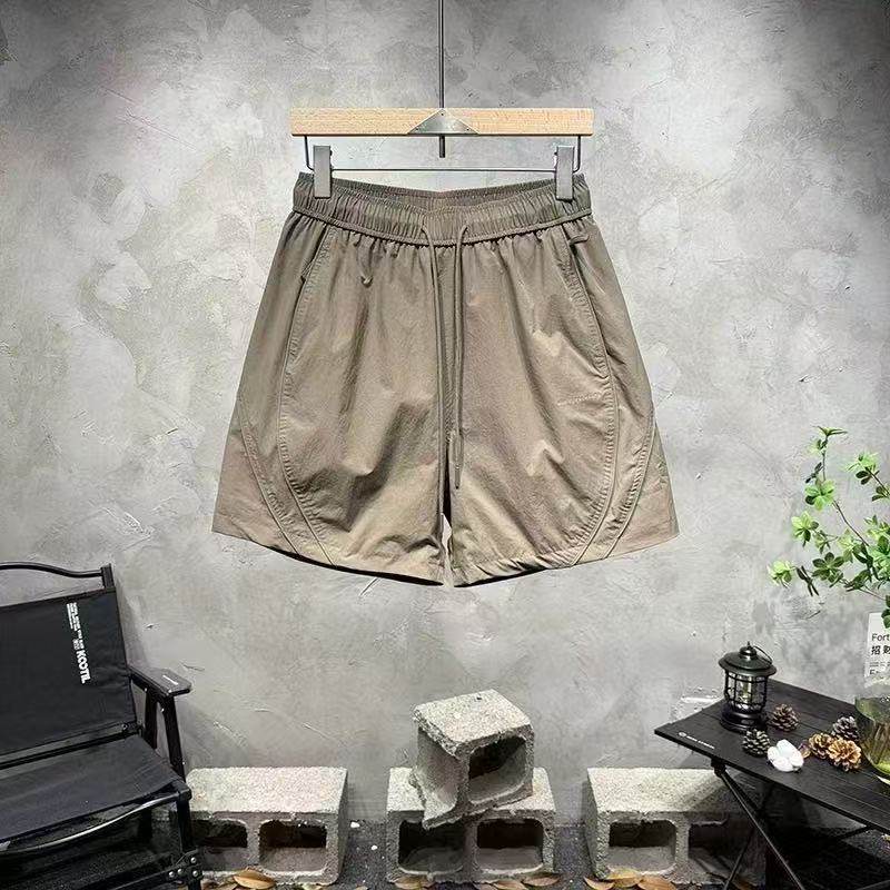2025春夏男士简单设计感线条百搭时尚潮流抽绳短裤工装休闲,淘宝优惠券,粉丝福利购,淘宝优惠卷