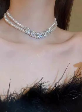 高级感晚礼服项链奢华气质配饰