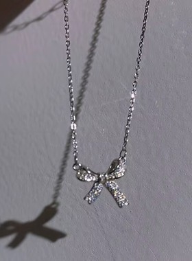 奢华配饰蝴蝶结项链女简约气质