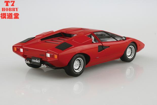 青岛社 1/24 拼装车模 74 Lamborghini Countach LP400 05804 - 图1