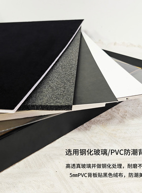 黑胶唱片展示框装裱框相框音乐CD专辑收纳框实木挂墙展示架