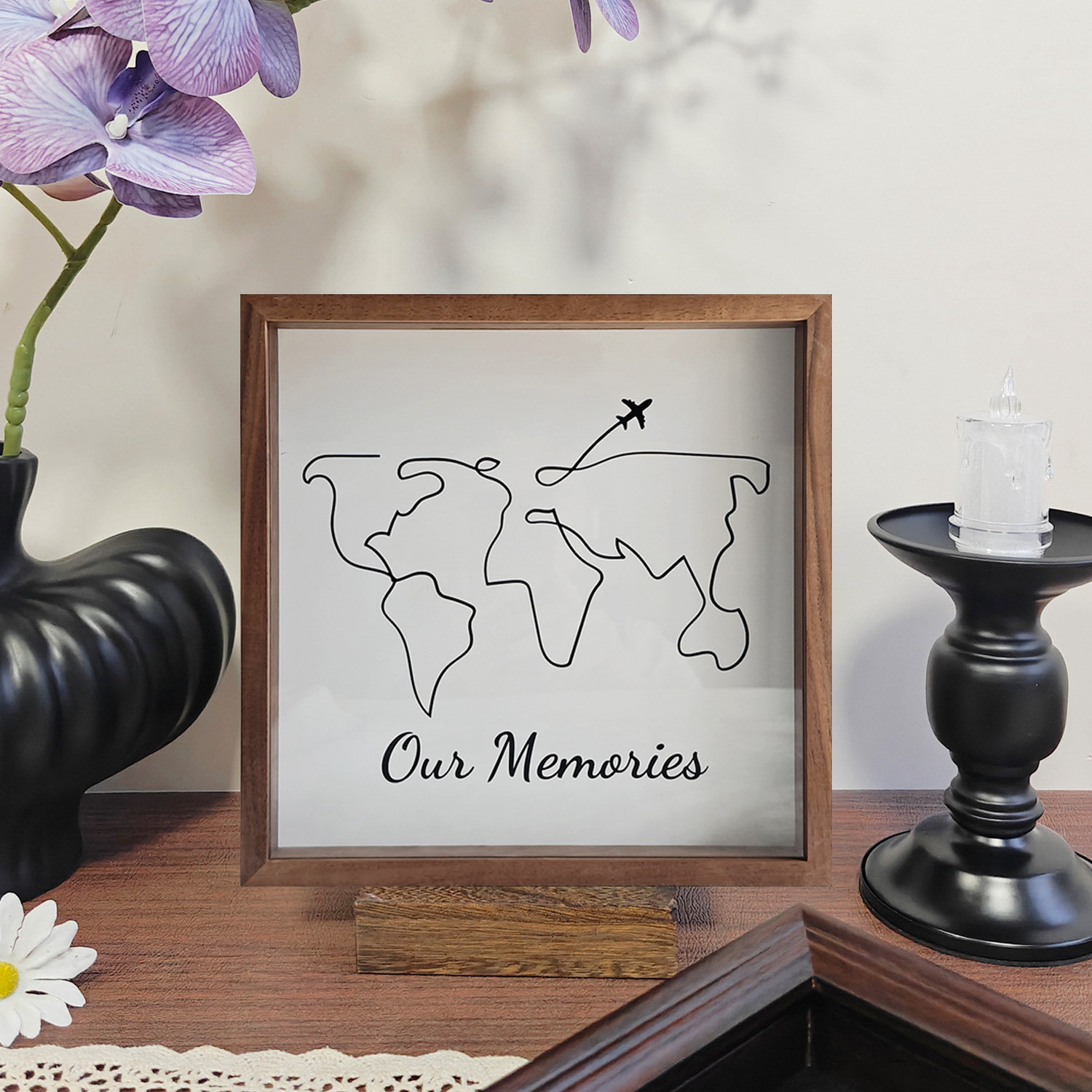 抽拉式黑胡桃榫卯相框收纳展示框照片收藏演唱会门票票根收纳,淘宝优惠券,粉丝福利购,淘宝优惠卷