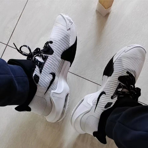 Nike Air Max Impact 3黑白耐克耐磨气垫实战篮球鞋男DC3725-100 - 图1