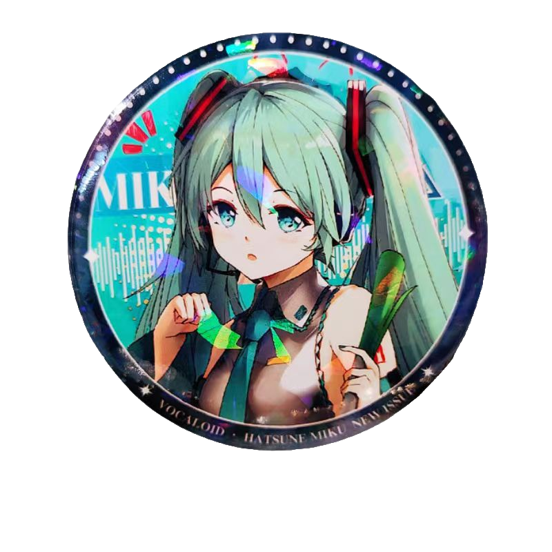 初音未来吧唧镭射徽章MIKU二次元动漫周边胸针虚拟偶像痛包女挂件 - 图3