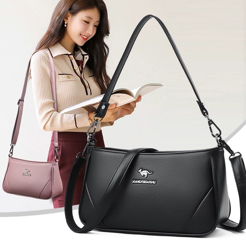 Кенгуру, сумка на одно плечо, модная универсальная сумка через плечо, кожаная небольшая сумка для матери, из натуральной кожи