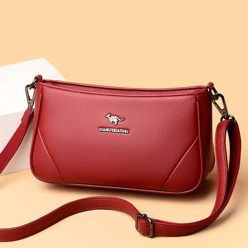 Кенгуру, сумка на одно плечо, модная универсальная сумка через плечо, кожаная небольшая сумка для матери, из натуральной кожи