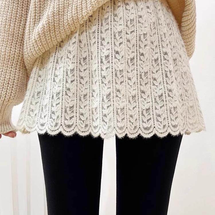 蕾丝屁帘女下摆秋冬卫衣遮屁股臀打底裤神器半截毛衣叠穿内搭裙子,淘宝优惠券,粉丝福利购,淘宝优惠卷