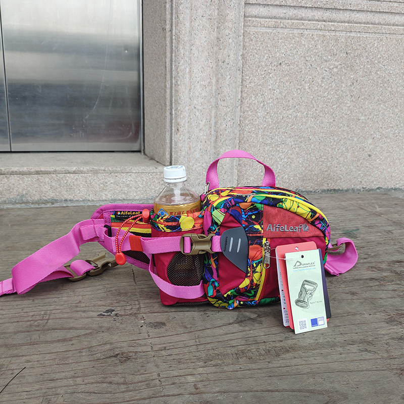 潮牌户外水壶腰包百搭手机男女抗撕裂小腰包面料纯色花色运动跑步