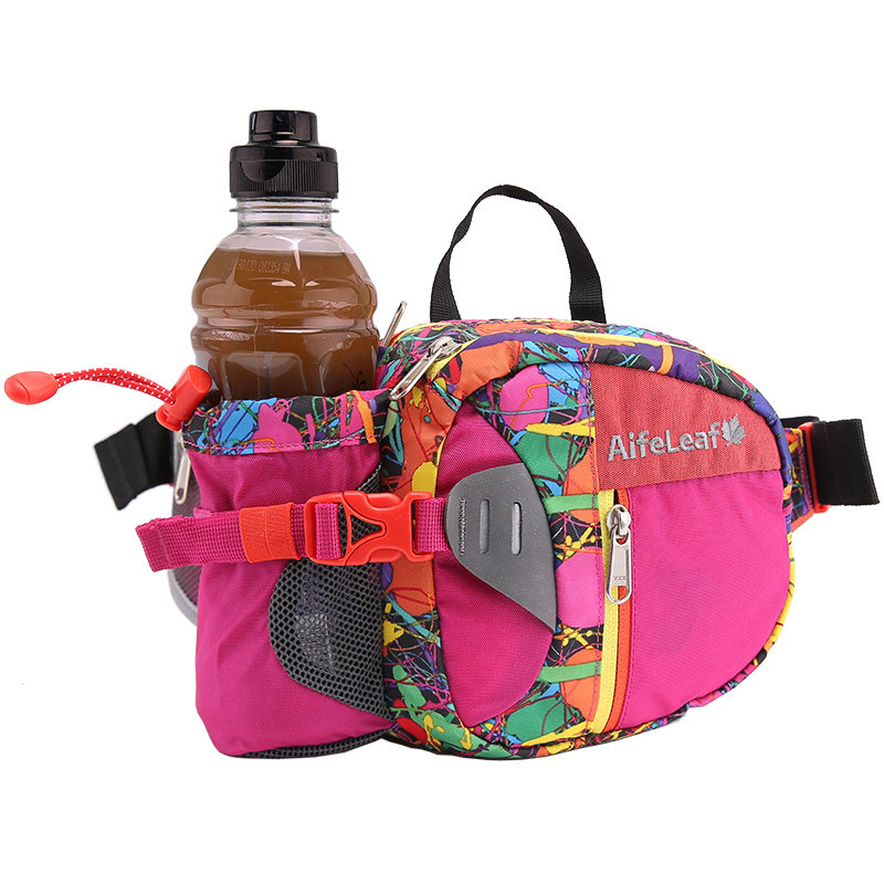 潮牌户外水壶腰包百搭手机男女抗撕裂小腰包面料纯色花色运动跑步