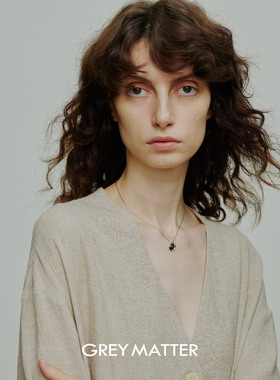 GREY MATTER 镲片形纽扣项链 原创设计简约