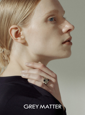 GreyMatter涡形绕环嵌珠戒指
