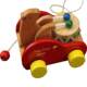 Drum pull cart toddler tractor wooden toy