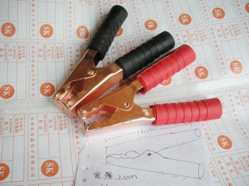 20A 50A 100A 300A电瓶夹子 镀铜夹 电夹子 接线夹子 - 图2