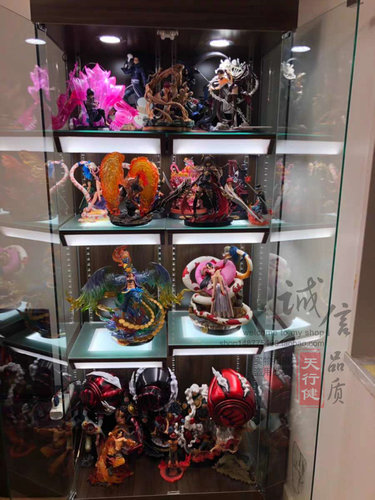 北京定做雕像展柜手办模型柜乐高高达玩具展示柜兵人玻璃柜奖杯柜 - 图0