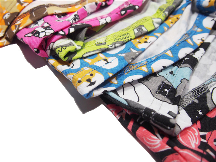 任满6件包邮 日单鲜果可爱萌趣动物秋田犬卡通内裤男印花平角裤,淘宝优惠券,粉丝福利购,淘宝优惠卷