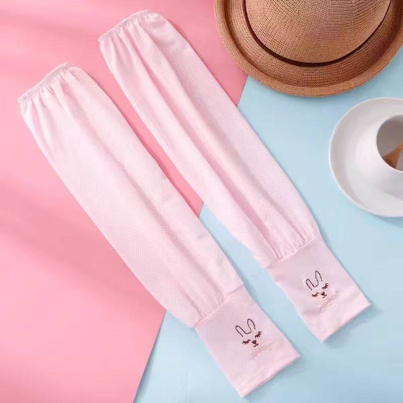 夏季防晒冰袖女透气小兔子套指轻薄宽松舒适出行冰丝袖套袖子护臂,淘宝优惠券,粉丝福利购,淘宝优惠卷