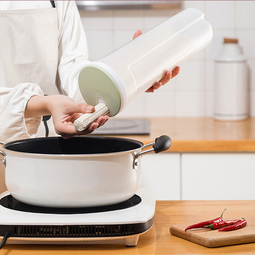 面条收纳盒杂粮挂面储存罐食品级密封罐收纳筒厨房装意面条的盒子 - 图0