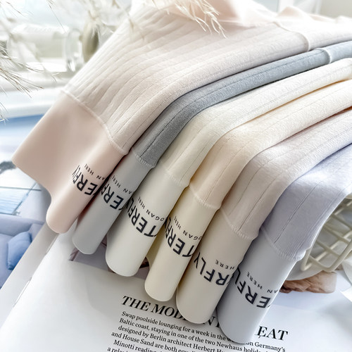 内裤女纯棉5A抗菌裆高腰收腹包臀无痕少女全棉透气女士三角短裤头 - 图1