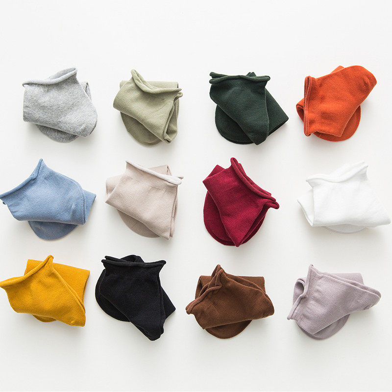 袜子女夏短袜浅口纯棉夏季薄款jK卷口袜子孕妇袜堆堆袜潮街头ins,淘宝优惠券,粉丝福利购,淘宝优惠卷