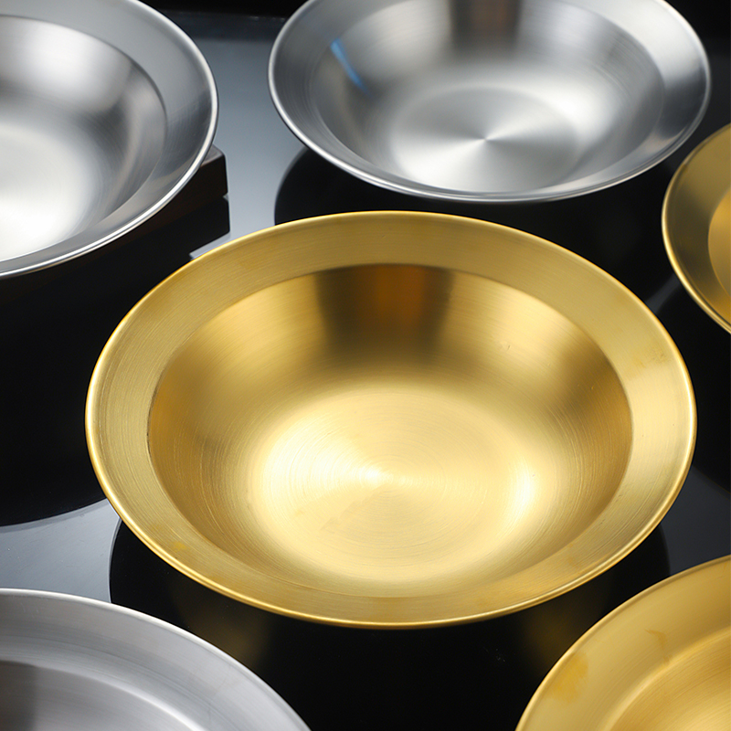 韩式不锈钢沙拉盆小龙虾盆意面碗拉面碗酸菜鱼盘水煮牛肉盆汤碗子