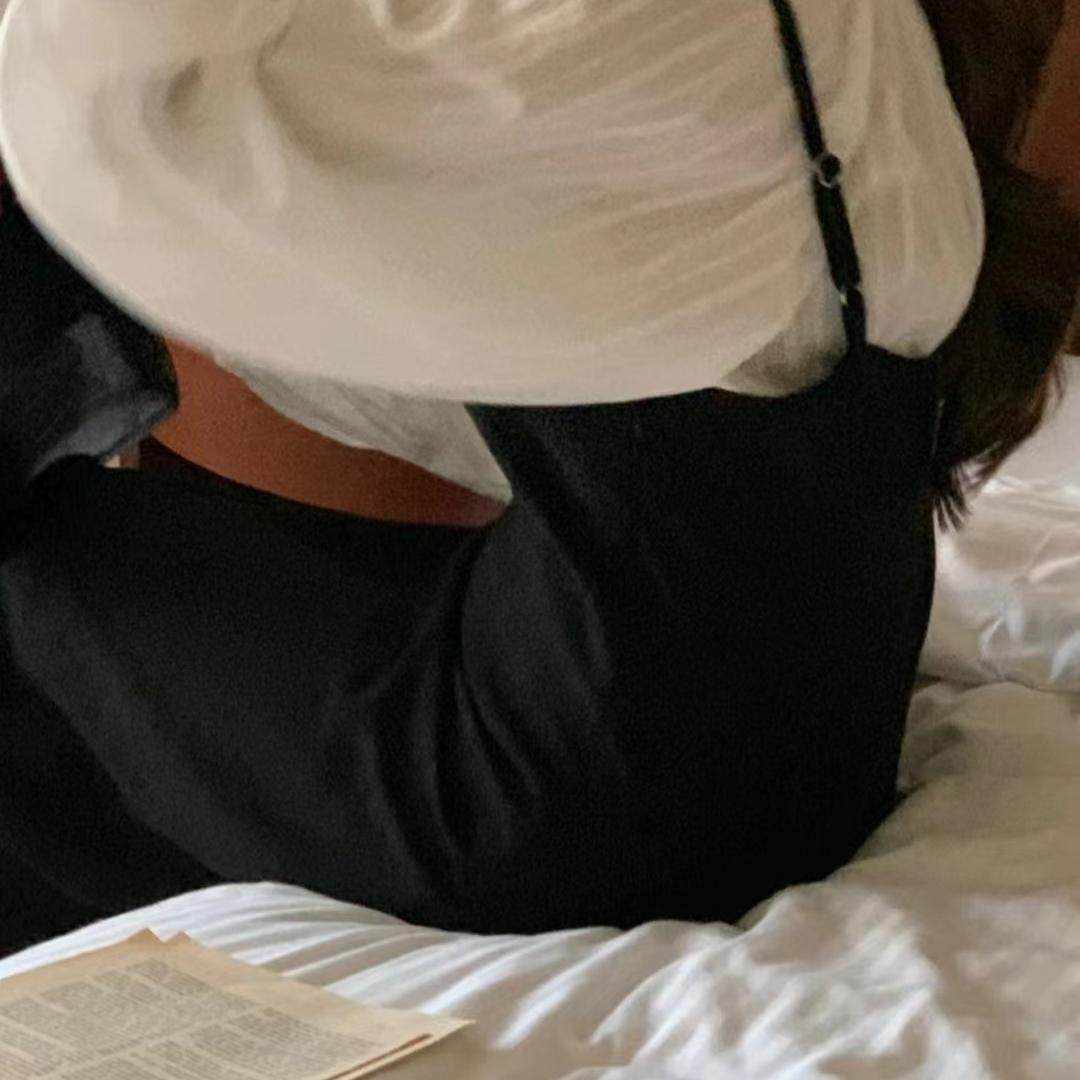 SALE 原265韩国代购bowtie新款黑色吊带连衣裙收腰高级ins风,淘宝优惠券,粉丝福利购,淘宝优惠卷