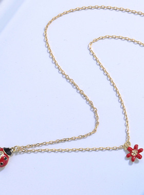 女士纯银轻奢小众ins配饰锁骨链