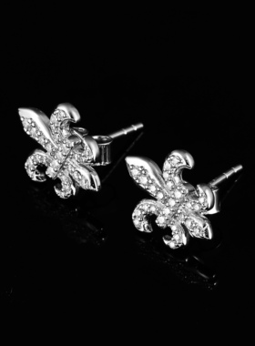 YBSJewelry s925纯银莫桑钻耳钉超闪进口莫桑石