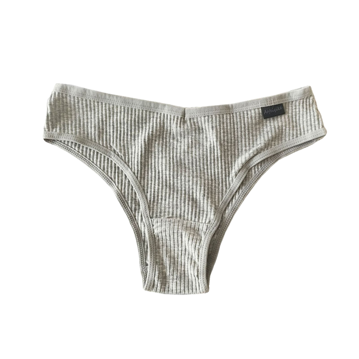 纯色全棉舒适弹力半包臀女生内裤低腰性感简约风透气螺纹棉丁字裤,淘宝优惠券,粉丝福利购,淘宝优惠卷