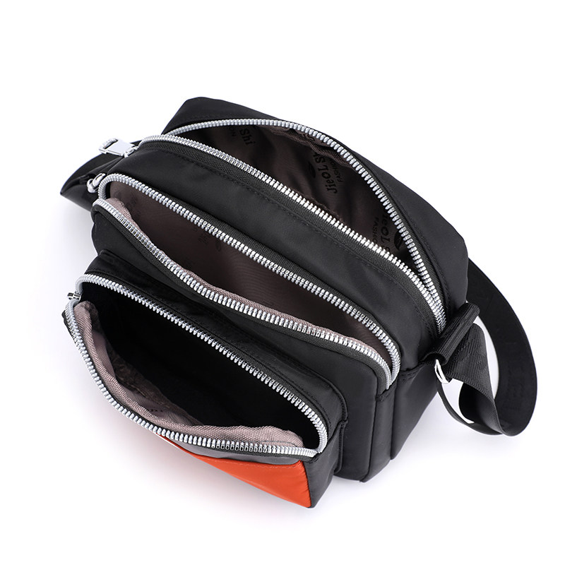 捷朗仕新款小方包防水牛津布女包韩版撞色单肩斜跨包尼龙布手机包,淘宝优惠券,粉丝福利购,淘宝优惠卷