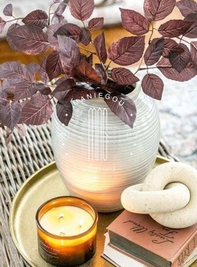 天然大理石创意多环双环摆件